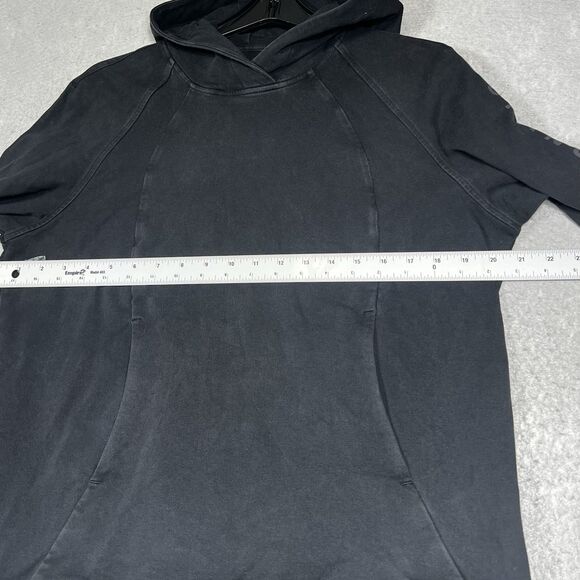 Lululemon Sweatshirt Womens 8 Black Scuba OversiiòFunnel Neck Logo Half Zip - Picture 5 of 12